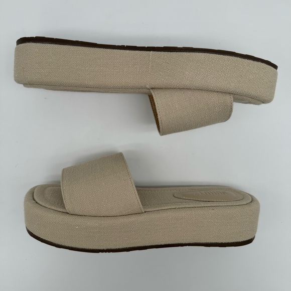New Schutz Yara Platform Sandals Beige - Picture 8 of 11